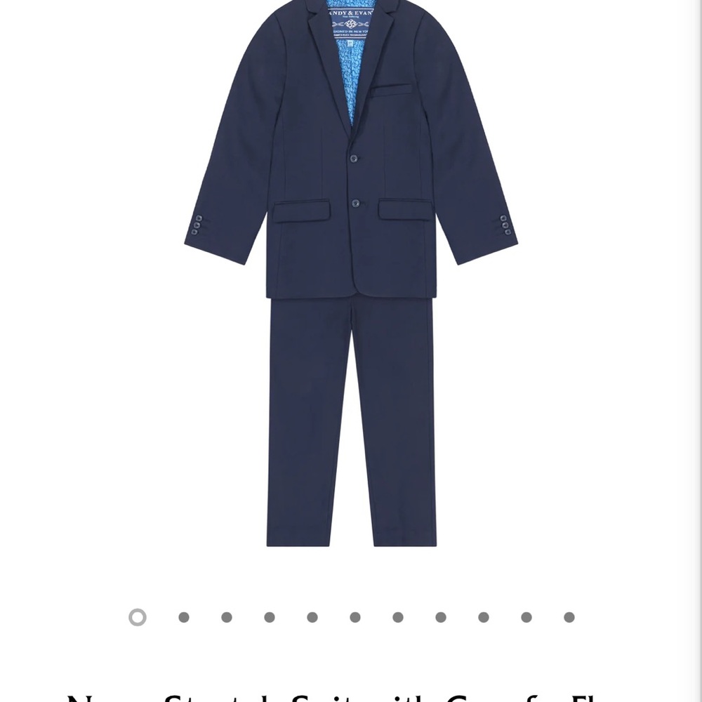 Boys Navy Suit by Andy & Evan